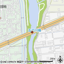 五六川橋周辺の地図