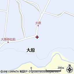 鳥取県西伯郡伯耆町大原382周辺の地図