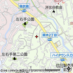 神奈川県横浜市磯子区栗木2丁目4周辺の地図