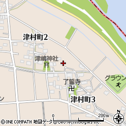 岐阜県大垣市津村町3丁目404周辺の地図