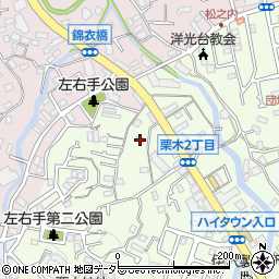 神奈川県横浜市磯子区栗木2丁目4-10周辺の地図