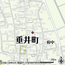 岐阜県不破郡垂井町府中2387-1周辺の地図