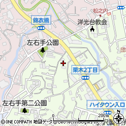 神奈川県横浜市磯子区栗木2丁目4-8周辺の地図