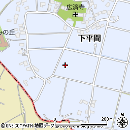 神奈川県伊勢原市下平間周辺の地図