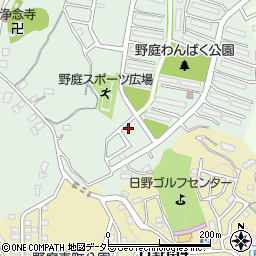 神奈川県横浜市港南区野庭町661-38周辺の地図