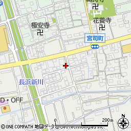 宮司西町会館ゆうあい館周辺の地図