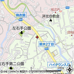 神奈川県横浜市磯子区栗木2丁目4-3周辺の地図