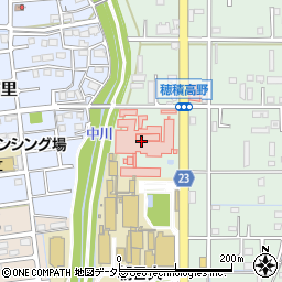 朝日大学学事部　図書館分室周辺の地図