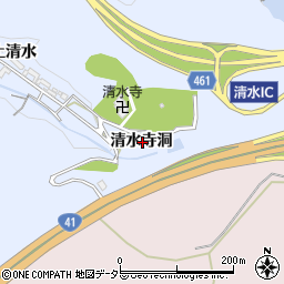 愛知県犬山市善師野清水寺洞周辺の地図