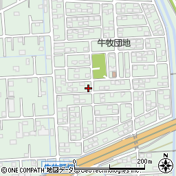 岐阜県瑞穂市牛牧1293-123周辺の地図