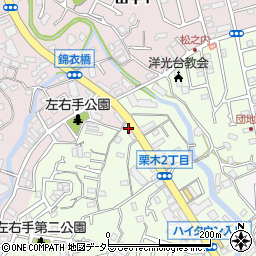 神奈川県横浜市磯子区栗木2丁目4-2周辺の地図