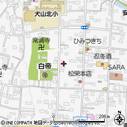 愛知県犬山市犬山西古券13-2周辺の地図