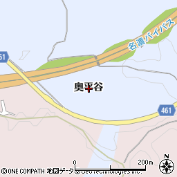 愛知県犬山市善師野奥平谷周辺の地図