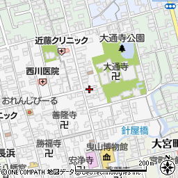 石谷折箱店本店周辺の地図