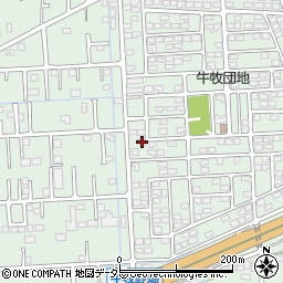 岐阜県瑞穂市牛牧1293-105周辺の地図