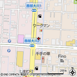 岐阜茜部食堂周辺の地図
