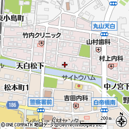 愛知県犬山市丸山天白町106周辺の地図