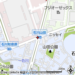 石川山田周辺の地図