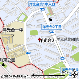 ＵＲ洋光台北３－８周辺の地図