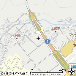 兵庫県養父市上箇周辺の地図