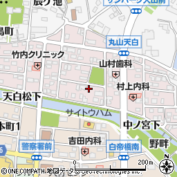 愛知県犬山市丸山天白町116周辺の地図