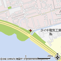 長浜２湖岸緑地トイレ周辺の地図