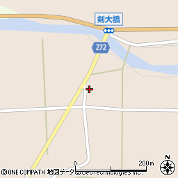 兵庫県養父市八鹿町八木2387周辺の地図