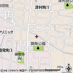 岐阜県大垣市津村町1丁目225周辺の地図