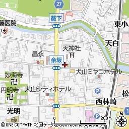 大橋屋商店倉庫余坂周辺の地図