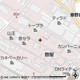 神奈川県秦野市曽屋876周辺の地図