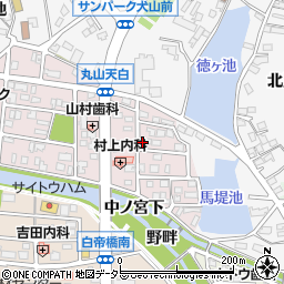 愛知県犬山市丸山天白町215周辺の地図