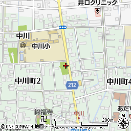 中川公園周辺の地図