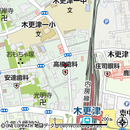 駅レンタカー木更津営業所周辺の地図