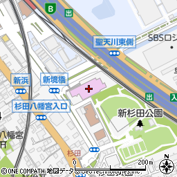 横浜市磯子スポーツセンター周辺の地図