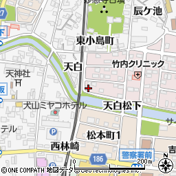愛知県犬山市丸山天白町36周辺の地図