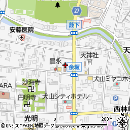 余坂木戸口まちづくり拠点施設周辺の地図