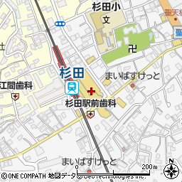 杉田とうきゅう周辺の地図