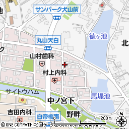 愛知県犬山市丸山天白町214周辺の地図