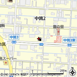 篠田商事株式会社　セルフうずら店周辺の地図