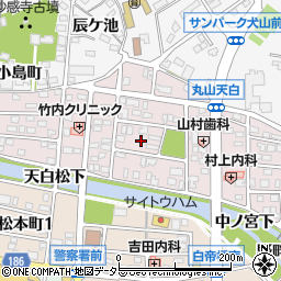 愛知県犬山市丸山天白町124周辺の地図