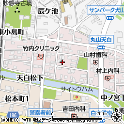 愛知県犬山市丸山天白町122周辺の地図