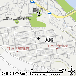 鳥取県西伯郡伯耆町大殿1218-18周辺の地図