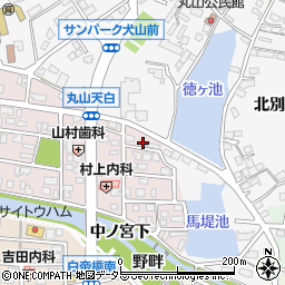 愛知県犬山市丸山天白町208周辺の地図