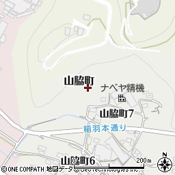 岐阜県各務原市山脇町周辺の地図