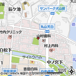 愛知県犬山市丸山天白町周辺の地図