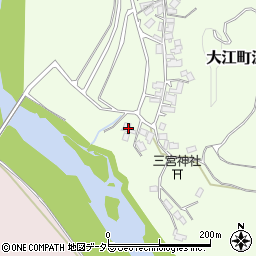 京都府福知山市大江町波美576周辺の地図