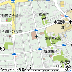 千葉県木更津市中央周辺の地図