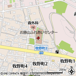 大垣市役所お勝山ふれあいセンター　かたらいプラザ周辺の地図