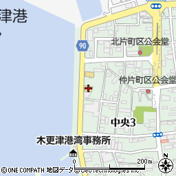 ガスト木更津中央店周辺の地図