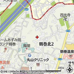 神奈川県秦野市鶴巻北2丁目周辺の地図